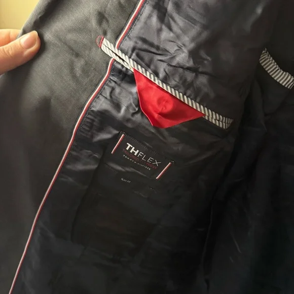 Tommy Hilfiger NWT Black/Grey Charcoal Sports Coat Suit Jacket Blazer - Picture 6 of 8